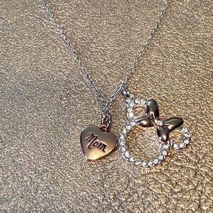 Kohl’s Minnie mouse, silver plated, 18 inch, Mom necklace